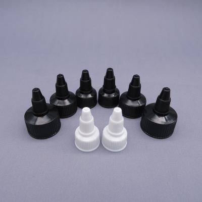 China 28/410 20/410 24/410 28/410 screw caps long nozzle twist top cap plastic pointed mouth cap for sale