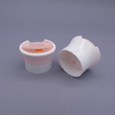 Κίνα 32/410 special shape push pull plastic caps press cap disc top cap for shampoo olive oil bottle προς πώληση