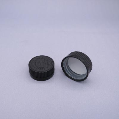 Κίνα 32mm plastic double wall ribbed pressure caps screw childproof safety cap for medicine bottle προς πώληση