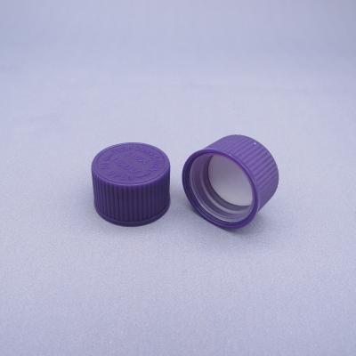 Κίνα 24mm plastic double wall ribbed with gasket caps screw childproof resistant cap for glass bottle προς πώληση