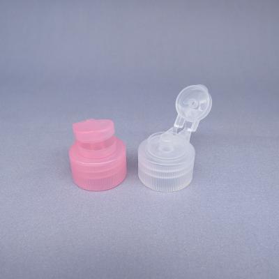 China 28/410 ribbed screw bottle plastic caps flip top cap for bottle zu verkaufen