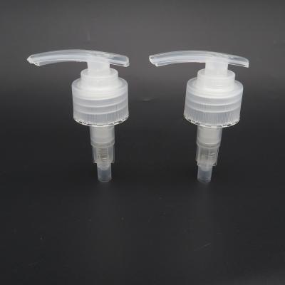 China 28/410 Plastic PP 28mm Shampoo Cosmetic Lotion Pumps Transparent Lotion Pump Dispenser for sale