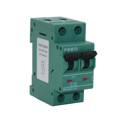 China 3P 750V DC MCB FPV-63 DC MCB MINIATURE CIRCUIT BREAKER 6KA for sale