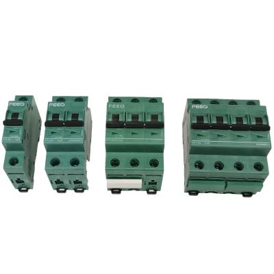 China FEEO 1-4P 250-1200V 3-63A Current Short Circuit Short Circuit Protection DC MCB Circuit Breaker FPV-63 6KA for sale