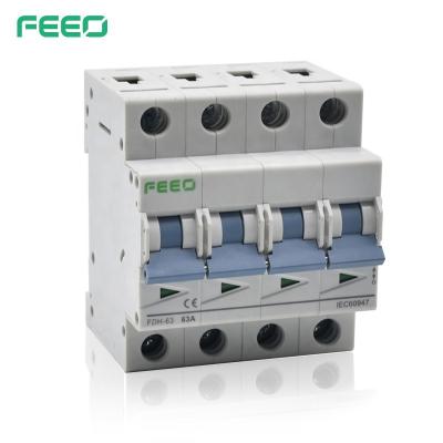 China FEEO FDH-63 DC Solar Mini Isolator Switch 4P 1000V CE Certificate FDH-63 for sale