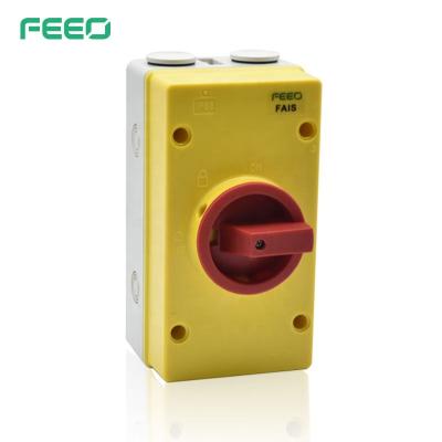 China FEEO AC Isolator Switch IP66 Outdoor Waterproof Rating 25 DO 1P 32A-80A for sale