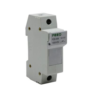 China PV System DC PV Fuse FDS-63 Solar Current Protection DC 1000VDC High Voltage Fuse Holder for sale