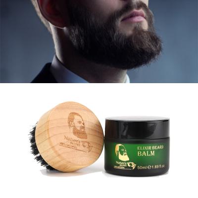 China OEM Natural DEEP CLEANSING Jojoba Oil 100% Organic Soften Beard Oil Balm Care Grooming Elixir Beard Balm for sale