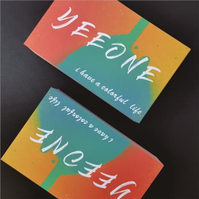 China Metal Holographic 	PVC Business Card Black Presentation Card Certificate Postcard for sale