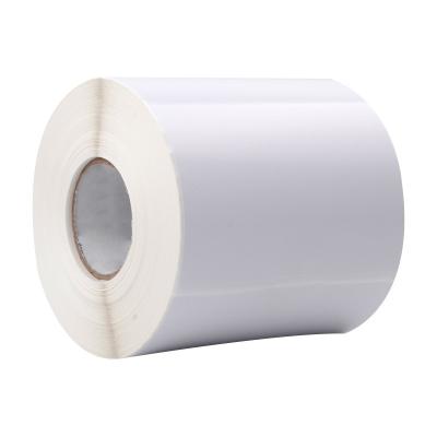 China customized sticker roll logo label Blank Self Adhesive Art Coated Label Thermal Transfer Label Paper Roll for sale