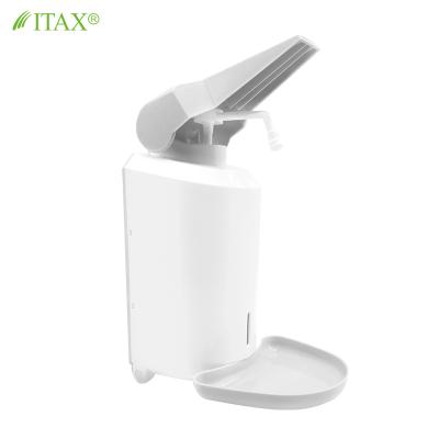 China Modern Bathroom Table Top Elbow Hand Sanitizer Spray Liquid Soap Dispenser for sale