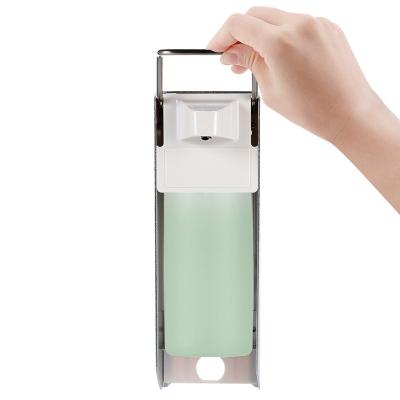 China Modern Aluminum 500ml Wall Mount Elbow Hand Sanitizer Dispenser For Hospital for sale