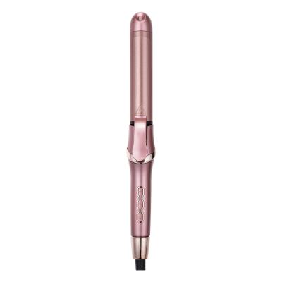 China 360 Degree Ceramic Rotating Rope 2 In 1 LCD Show Tools Hair Strsightener Curling Iron Ceramic Ionic Styling Hair Curler for sale