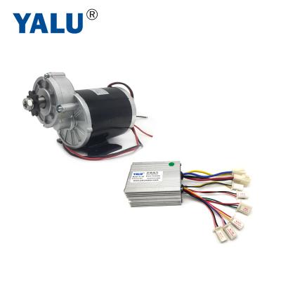 China Electric Vehicle MY1020Z 24V 36V 48V DC 450W Tricycle Gear Motor Kit With Speed ​​Controller For 420 Chain Four for sale