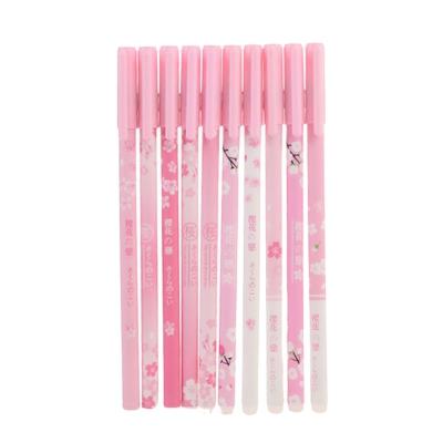 China Pen 0.5mm Normal Erasable Creative Student Pens Novelty Stationery Cute Gel Pens School Supplies for sale