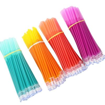 China Colorful RECHARGE 10 Pcs Refill Rubbing Pen 0.5m Blue Red Erasable Pen Stationery for sale