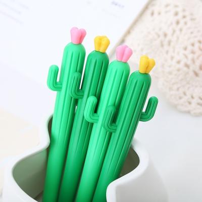 China Cute Gel Pen Learn Office Stationery Signature Pen Student Pen Cactus Normal Newcomers for sale