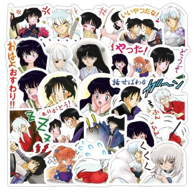 China Cartoon Sticker Inuyasha Cartoon Suitcase Registry Material Water Cup Mobile Phone Case PVC Registry Sticker for sale