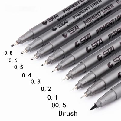 China Art Marker Pen Drawing Handwriting Comics PP Sta Art Sketch School Office Stationery for sale