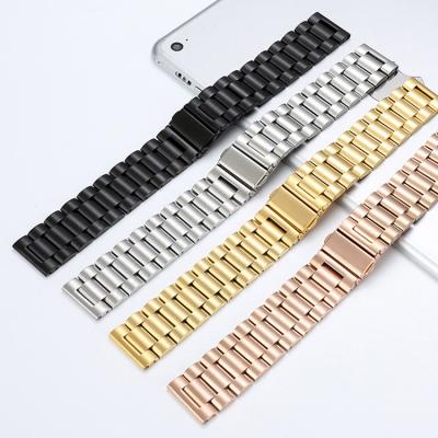 China Universal Stainless Steel Strap Link Watch Band Bracelet Watch Band Metal For Normal Watch for sale