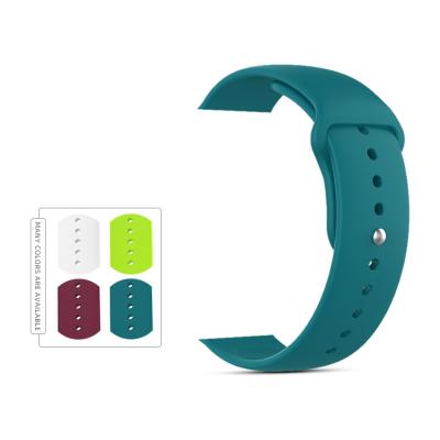 China Custom Silicone Apple Watch Strap For Apple Watch 7 6 5 Generation Smart Watch Strap In Stock for sale