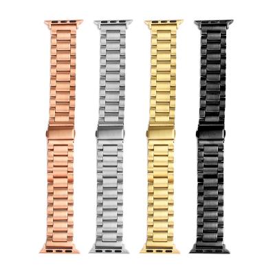 China Adjustable Silicone Stainless Steel Metal Replacement Strap Strap For iWatch Series 7/6/5/4/3/2/1 Se Women Man for sale