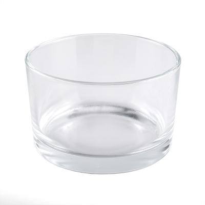 China Home Wide Glass Candle Holder Decoration Glass Jars Promotion for sale