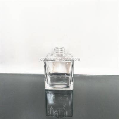 China 200ML Crystal Square Reed Diffuser Glass Gift Bottle for sale