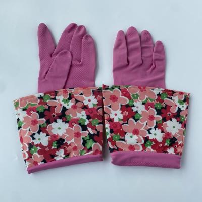 China Cleaning ; Housework ; Kitchen ; Long Cuff Long Cuff Kitchen Rubber Household Rubber Gardening Gloves for sale