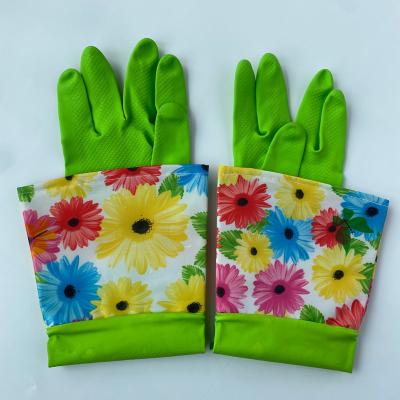 China Cleaning ; Housework ; Kitchen ; Long Cuff Kitchen Mitts Dishwashing Gardening Gloves for sale