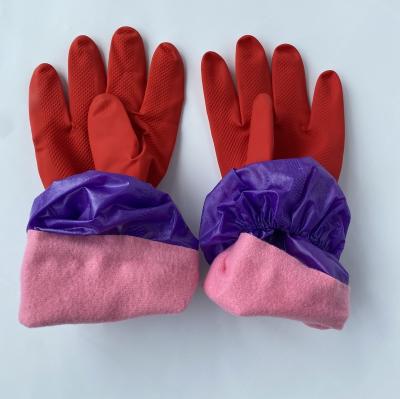 China Cleaning ; Housework ; Kitchen ; Gardening Latex Ultra Durable Household Cleaning Gloves With Extra Long Fitted Cuffs for sale