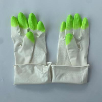 China Cleaning ; Housework ; Kitchen ; Latex Free Waterproof Household Gardening Gloves For Laundry Gardening Green for sale