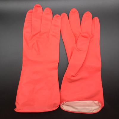 China Cleaning ; Housework ; Kitchen ; Latex Red Kitchen Household Gardening Cleaning Gloves for sale