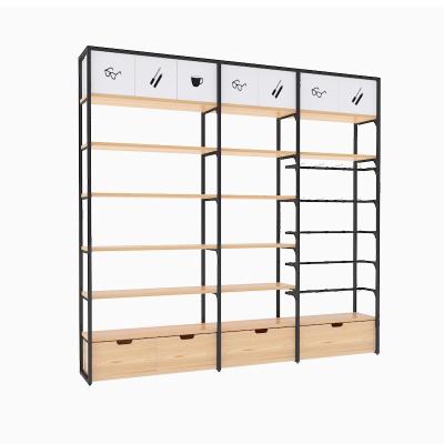 China Morden Manufacturer Direct Sales White High Boutique Jewelry Cabinet Store Display Racks Cosmetics Cabinet for sale