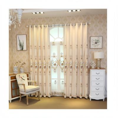 China Blackout Wholesale Luxury Modern Boho Cortina Ready Made Blackout Designs Living Room Embroidered Window Curtain For Home for sale