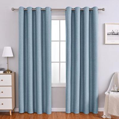 China Blackout Wholesale High Quality Curtain Fabric Ready Made Luxury Soft Blackout Window Curtains For The Living Room for sale