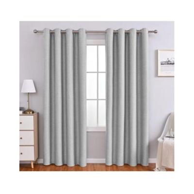 China Blackout Hot selling cost-effective double-sided linen black blackout curtains for household use for Living room curtains for sale