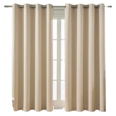 China Blackout Latest factory wholesale double-sided color linen shading curtains for sale