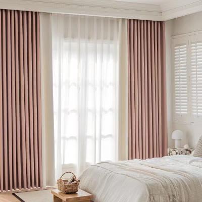 China Blackout Factory Supply Two Sides Same Modern Solid Linen Style Sunshade Curtains For Bedroom - Buy Curtain For Bedroom,Modern Curtain,Su for sale