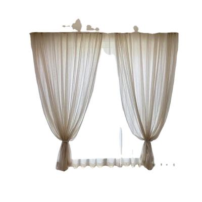 China Blackout French fantasy luxury dream sheer pinch pleat romantic curtain living room bedroom balcony bay thick voile curtain for sale