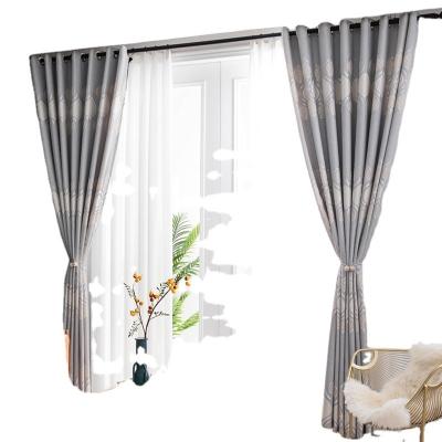 China Blackout Hot selling Jacquard blackout window curtain fabric 280cm for living room for sale