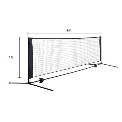 China Trainning Top Selling Playground Training 18ft*33in Running Portable Tennis Net Sports Net for sale