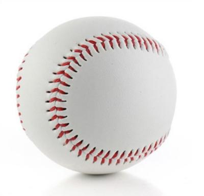 China Standard size 9 non-elastic pure white rubber foam baseball soft PU baseball suitable for aluminum alloy bats for sale