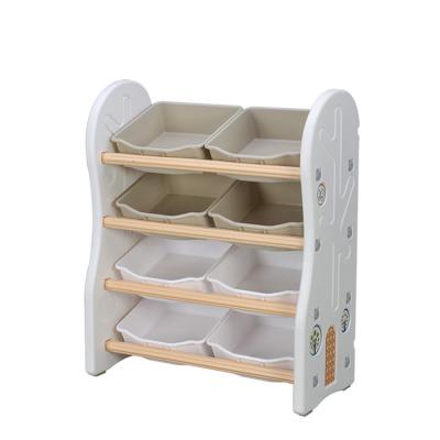 China (Other) Customized Good Quality Adjustable Kids Storage Shelf Indoor Plastic Shelf for sale