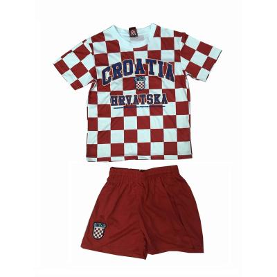 China Shirts & Tops New Kids Soccer Jersey Sets Boys Kid Soccer Kits Sports Uniforms Soccer Training Breathable Short Sleeve Shirt Suit for sale