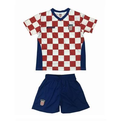 China Shirts & Tops Soccer Jersey Sets Uniforms Kids Sports Clothing Sets Breathable Soccer Jerseys Sets for sale