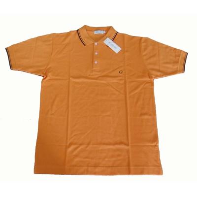 China Contrast Polo Promotional T-shirt Trim Cotton Collar Embroidery Custom Logo Made In China OEM & ODM for sale