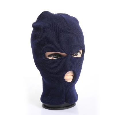 China COMMON Wholesale Custom Ski Masks Balaclava Men 3 Hole Full Face Mask Hat Cap for sale