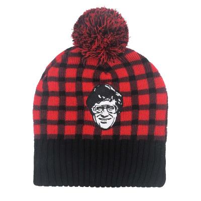 China JOINT Winter High Quality Toque Knitted Hat Custom Beanie With Pom Pom for sale