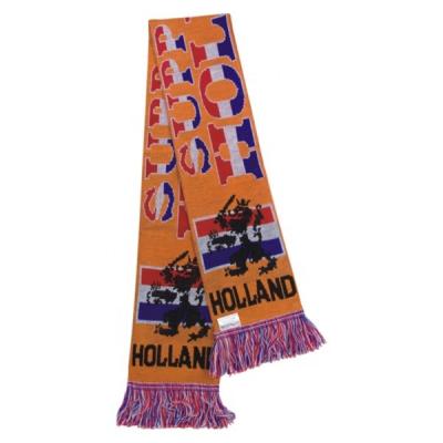 China 2020 Hot Selling Ek Holland Football Fan Acrylic Woven Long Scarf for sale